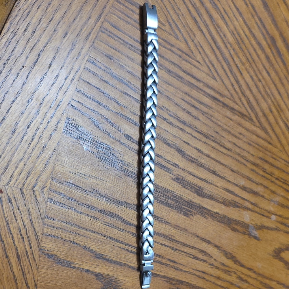 Braided Silver Bracelet for Men